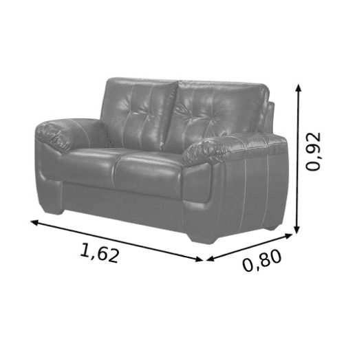 Sofá 3 x 2 Lugares Coss Café - Ref. 5154 - Imagem 5