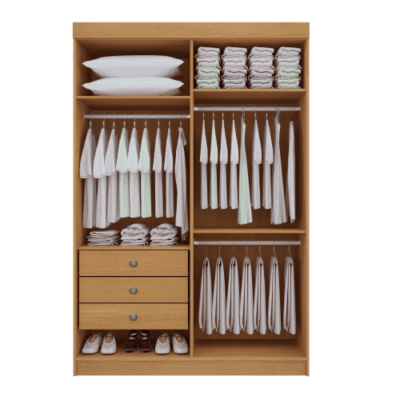 Alternative view of Roupeiro 04 Portas Colibri Plus Cinamomo/Off White - Ref. 6488