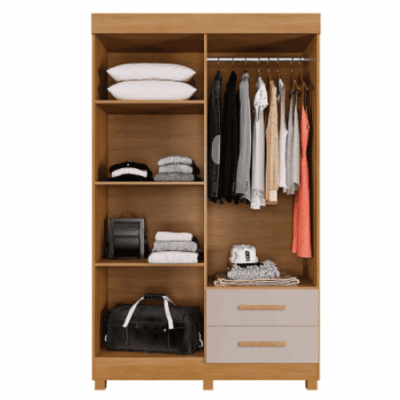 Alternative view of Roupeiro 4 Portas Copacabana New Cinamomo - Ref. 6529