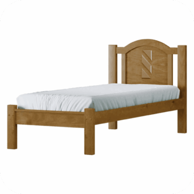 Cama Solteiro Grécia Imbuia - Ref. 5159