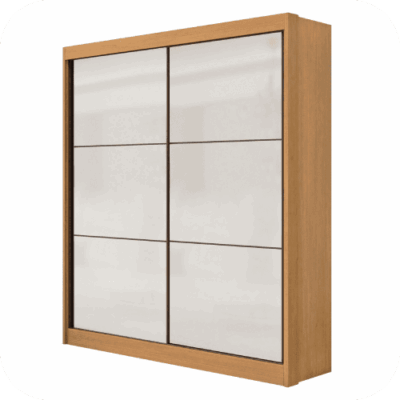 Roupeiro 2 Portas Santorini Cinamomo/Off White - Ref. 6403