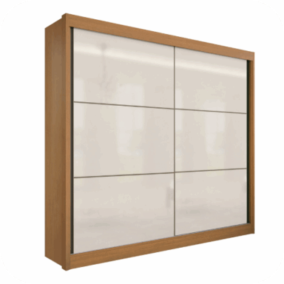 Roupeiro 2 Portas Cancun Ypê / Off White - Ref. 6402