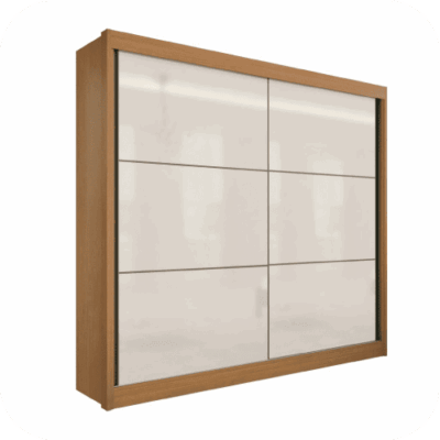 Roupeiro 2 portas Cancun Cinamomo/Off White - Ref. 6401