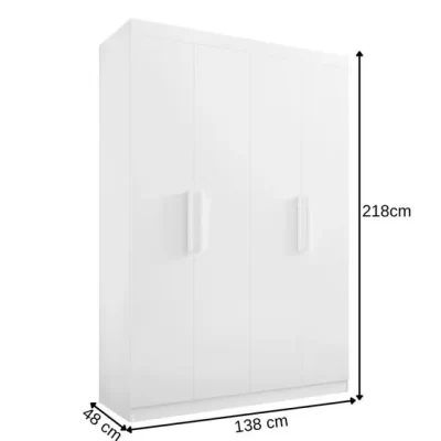 Alternative view of Roupeiro 4 Portas Colibri Plus Castanho / Off White Ref. 6605