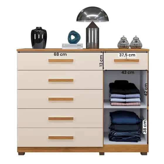 Comoda Milão 114 Cinamomo / Off White Ref. 6303 - Imagem 2