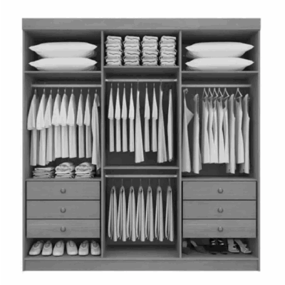 Alternative view of Roupeiro 6 Portas Colibri Cinamomo Ref. 6409