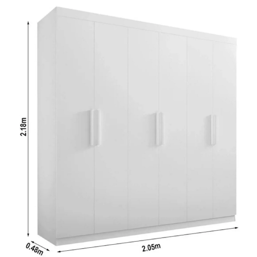 Roupeiro 6 Portas Colibri Cinamomo Ref. 6409 - Imagem 3