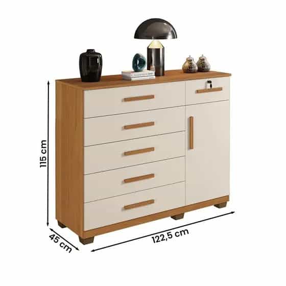 Comoda Milão 114 Cinamomo / Off White Ref. 6303 - Imagem 3