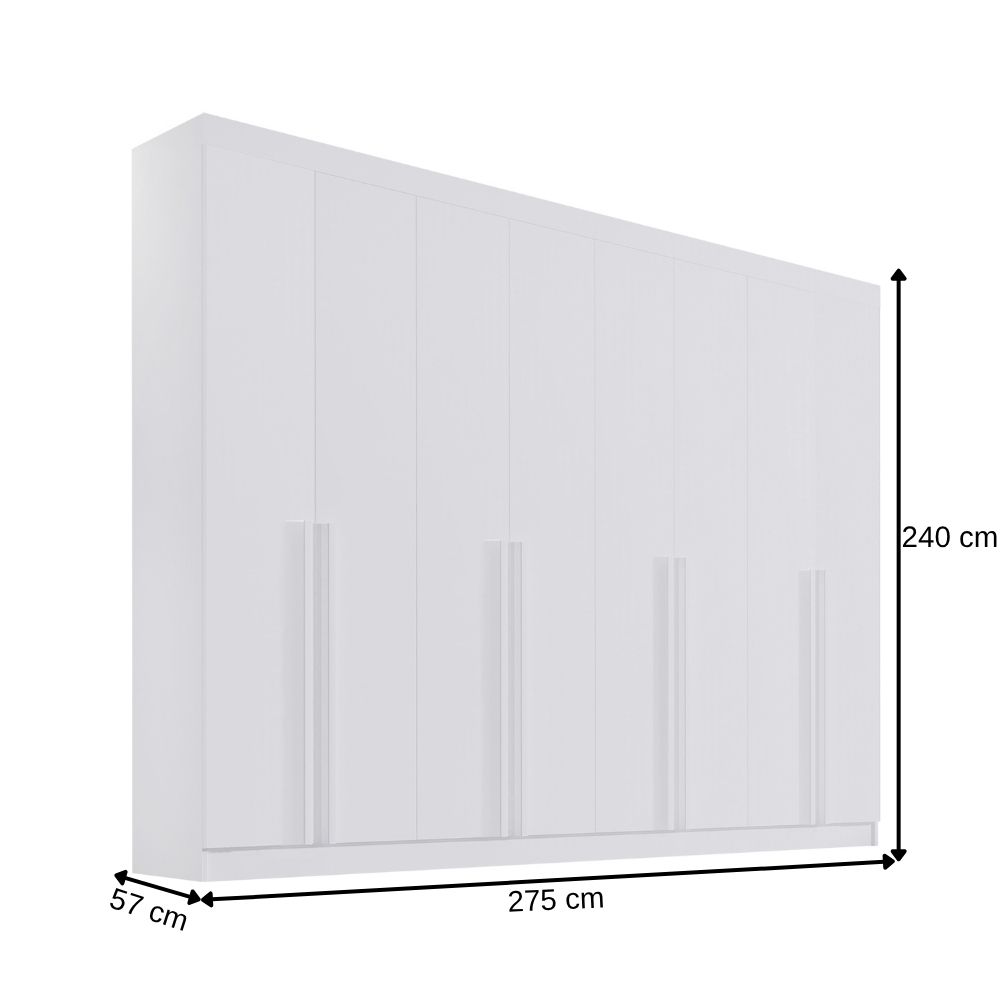Roupeiro 8 Portas Daymond Cinamomo  Off Ref. 6586 - Imagem 3