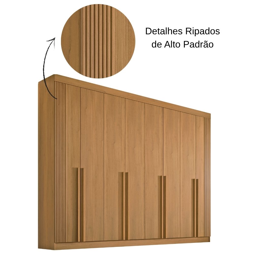 Roupeiro 8 Portas Daymond Cinamomo Ref. 6585 - Imagem 4