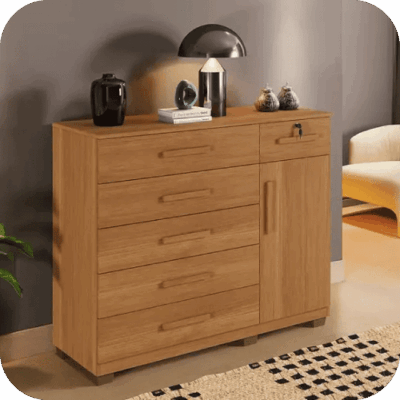 Cômoda Milão 114 Cinamomo Ref. 6107