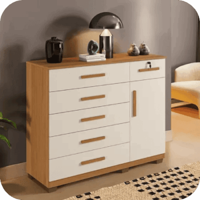 Comoda Milão 114 Cinamomo / Off White Ref. 6303