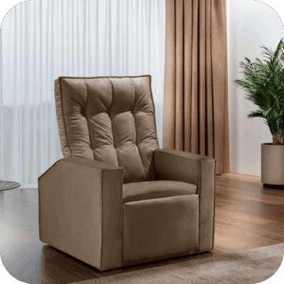 Poltrona do Papai mod 5619 Coss Black - Ref. 6480