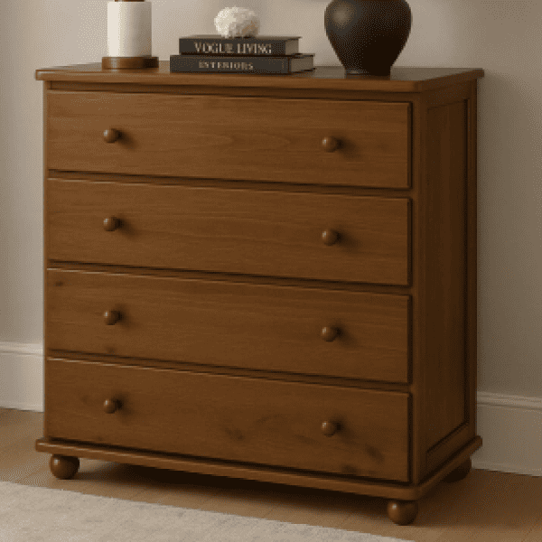 Cômoda Berlim 04 Gavetas Imbuia Ref. 5508