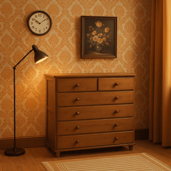 Cômoda Russa Grande 6 Gavetas Imbuia Ref. 1433