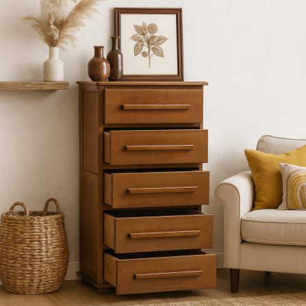 Cômoda Belga 05 Gavetas Ref. 6128