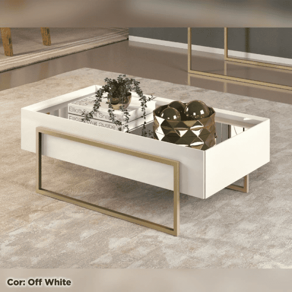 Mesa de Centro Pilar Off / White Ref. 6147