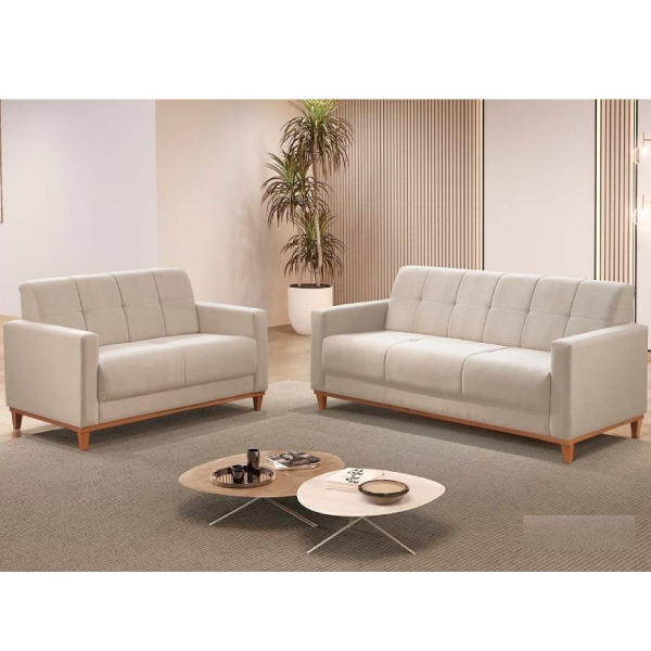 Conjunto 2x3 Lugares Chen Linho Veneza Ref. 6636