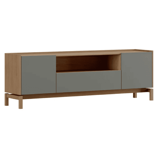 Rack 2 Portas e 1 Gaveta Barcelona OAK/FERROLACK Ref. 6655 - Imagem 2
