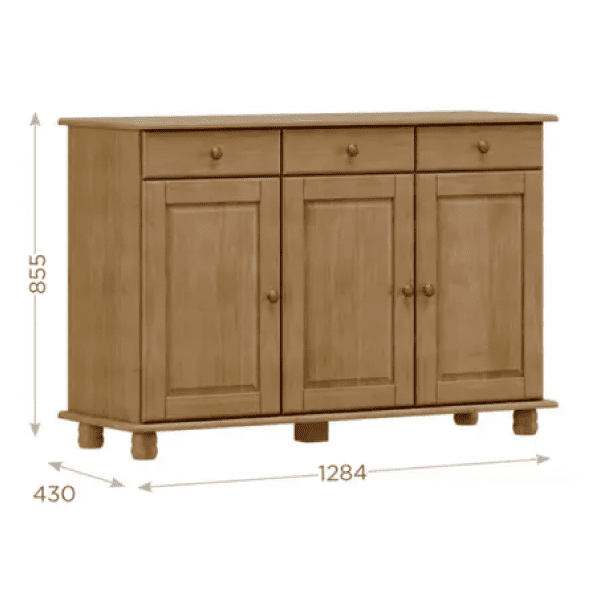 Alternative view of Balcao 3 Portas Rubi Cor Freijó Ref. 6660