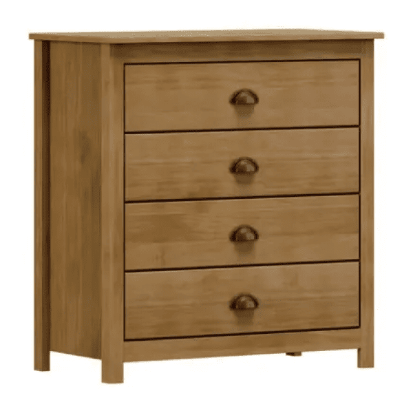 Cômoda 4 Gavetas Topazio Cor Freijó Ref. 6658