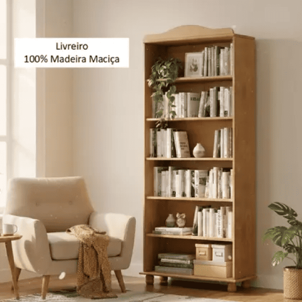 Livreiro Rubi Cor Freijó Ref. 6661