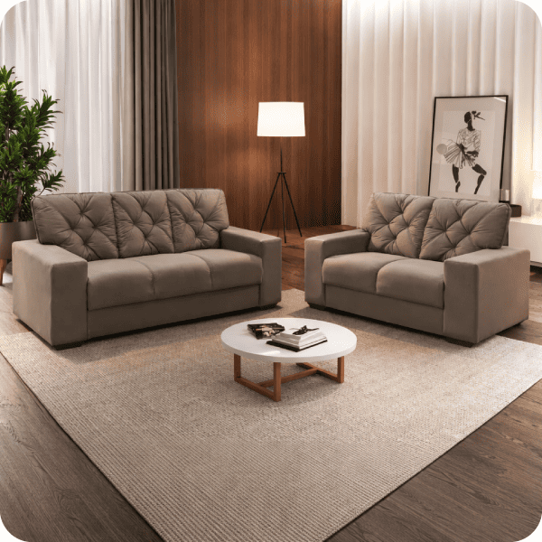 Conj 3x2 Lugares 175 Boucle Litu Imbui Mel Ref. 6669