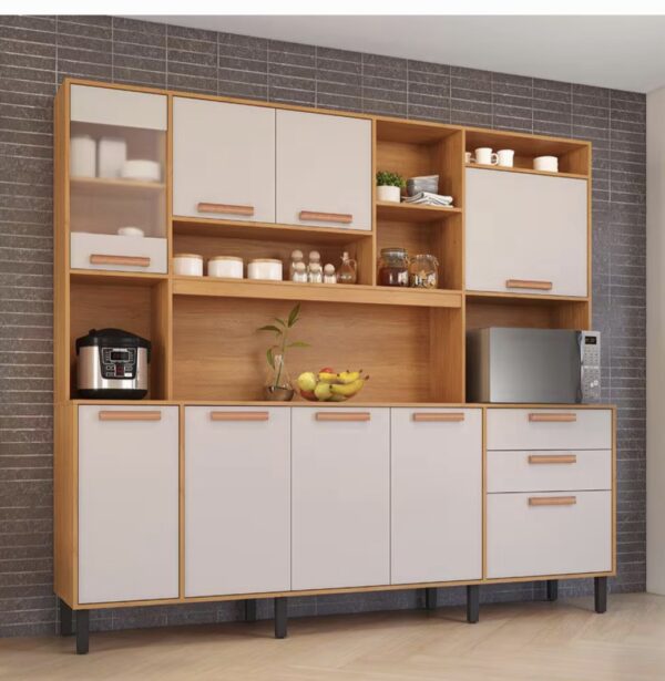 Armário de Cozinha Compacta Nápoles cinamomo/off com 2,20m- Ref. 6662