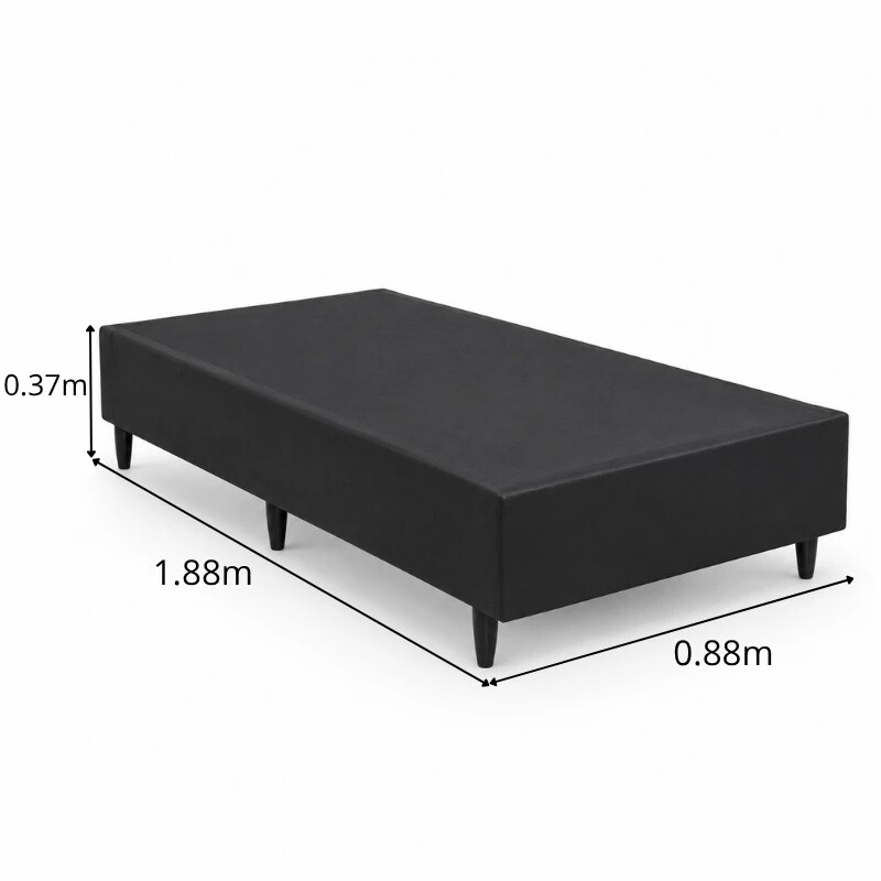 Colchão Solteiro Confort Premium Ortopédico D28 - Inovaflex + Box Solt. Korino Preto - 88x188x55 | Suporta até 120kg - Imagem 7