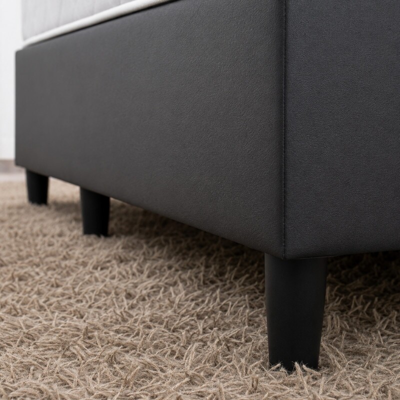 Colchão Solteiro Confort Premium Ortopédico D28 - Inovaflex + Box Solt. Korino Preto - 88x188x55 | Suporta até 120kg - Imagem 6