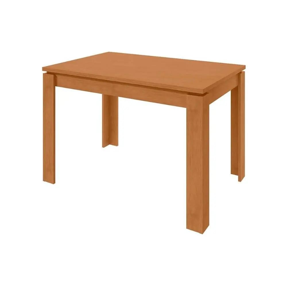 Mesa Atenas 120x80 Amêndoa Clean Tampo Maciço-LOPAS