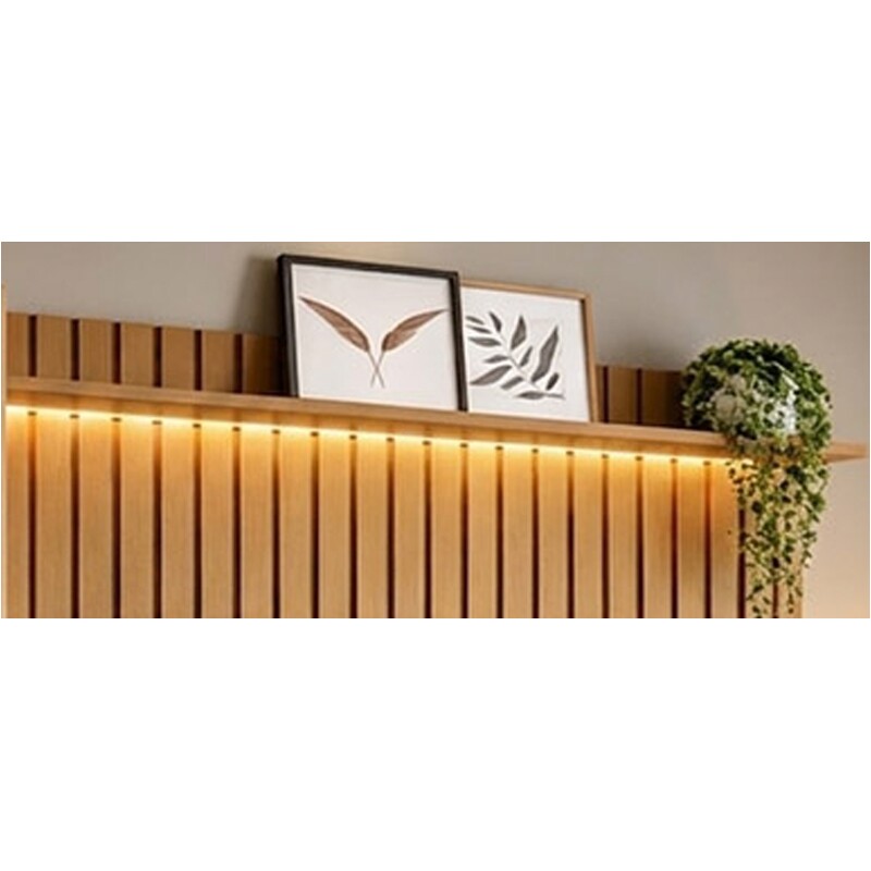 Prateleira Luci C/LED Nature Larg. 1.80m - JB Bechara - Imagem 2