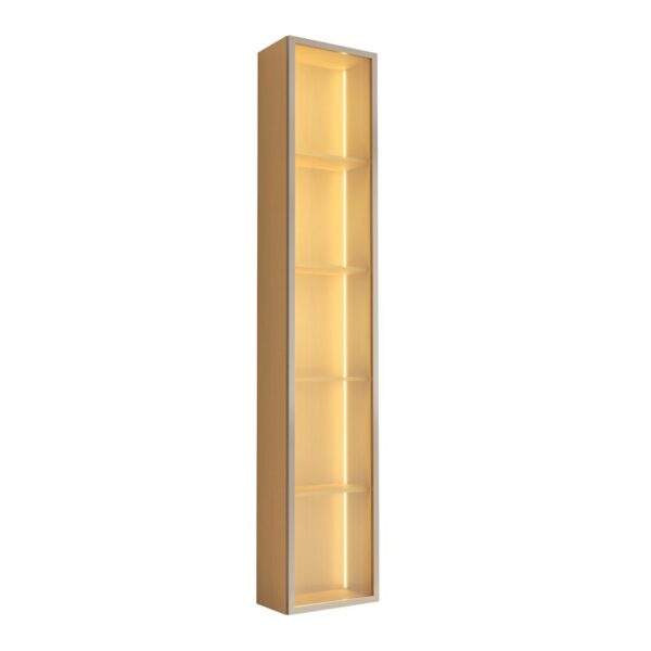 Alternative view of Torre Modular 2.2 Larg. 0.36m Nature C/LED 1 Porta em Vidro - JB Bechara