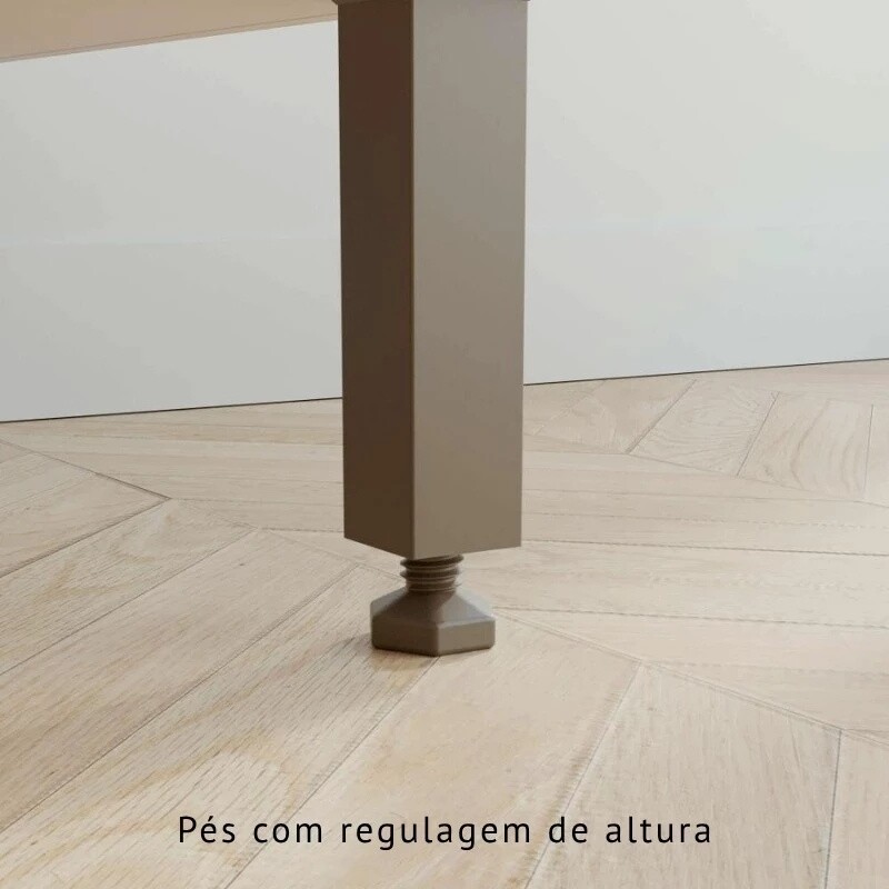 Torre Quente Flórida + Armário Aéreo Florida Ripado 1.20m Cinamomo/Off - Sallêto - Imagem 9