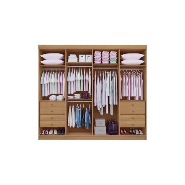 Alternative view of Guarda Roupa Casal 8 Pts Daymond Cinamomo Off White .REF 6586