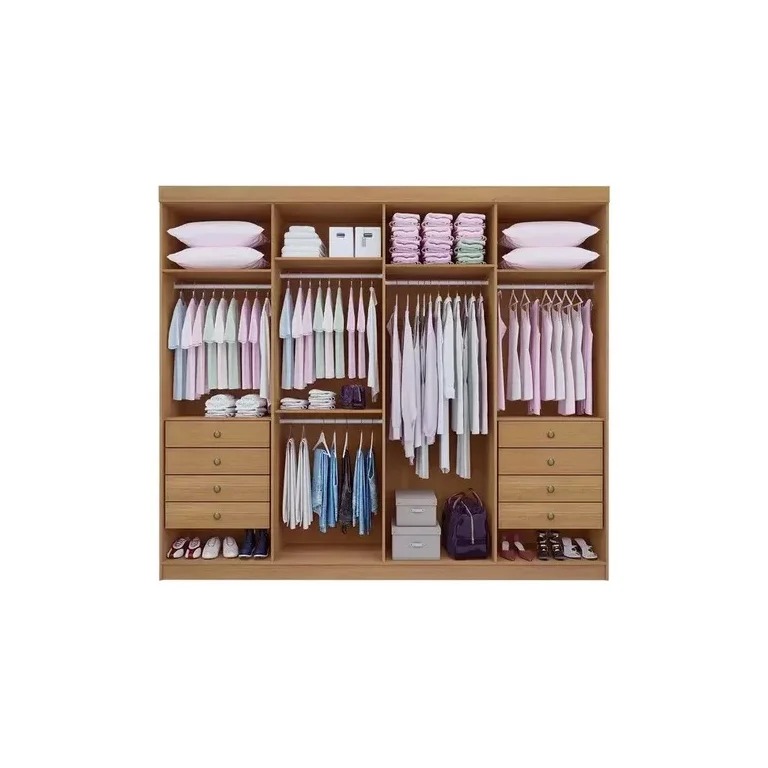 Guarda Roupa Casal 8 Pts Daymond Cinamomo Off White .REF 6586 - Imagem 2