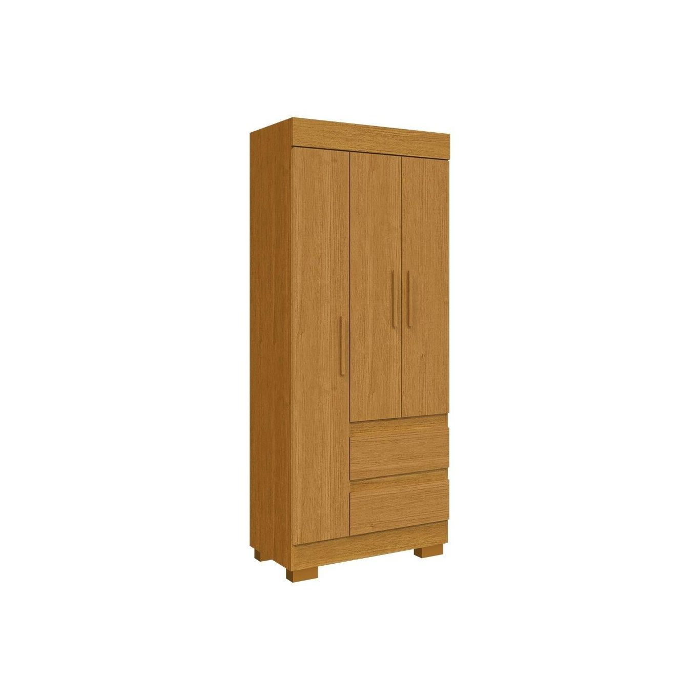 Guarda Roupa Solteiro 3 Portas 2 Gavetas Maya Acp Móveis Cinamomo REF:6577
