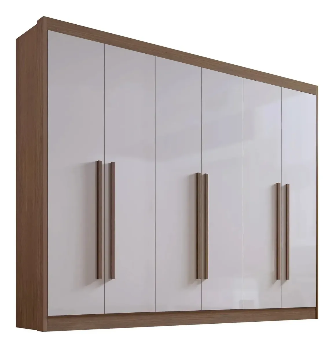 Guarda-roupa Roupeiro Casal 6 Portas New Athos Ipe/off REF: 5788