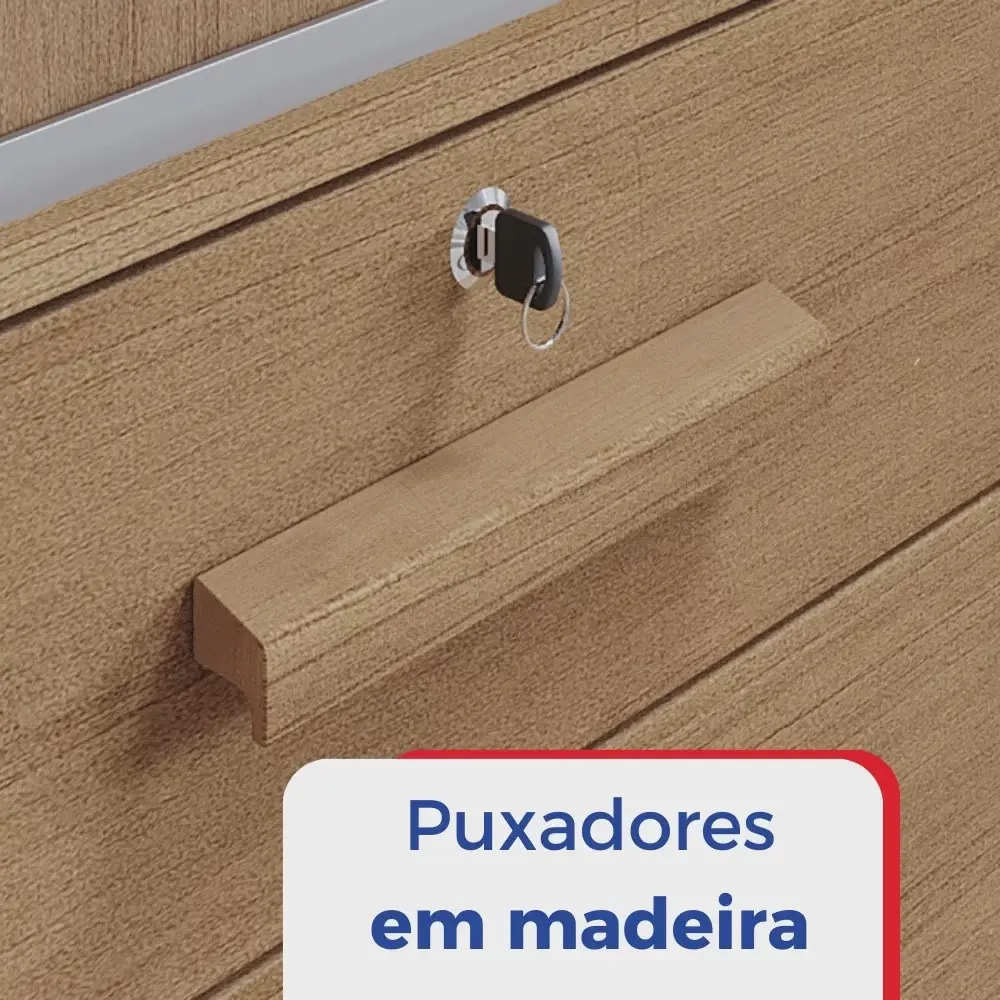 Guarda-roupa Casal Meridian Plus Cinamomo /off white REF: 6790 - Imagem 2