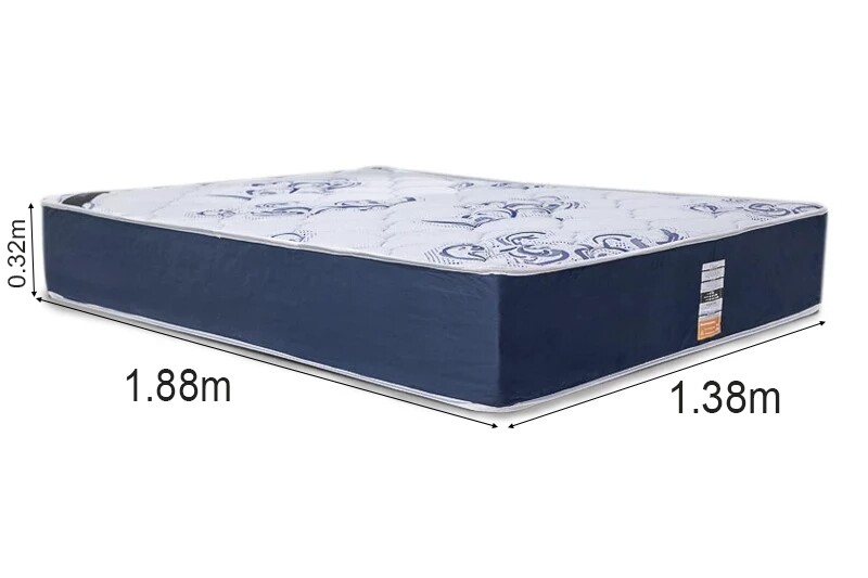 Colchão Casal Clean Azul 138x188x32 Molas Ensacadas Lestespuma Conforto Extra Firme | Suporta até 240kg - Imagem 4