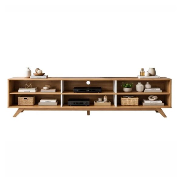 Alternative view of Home Theater Diplomata Cinamomo/Off White Larg. 2.00m para TV até 60'' - Valdemóveis
