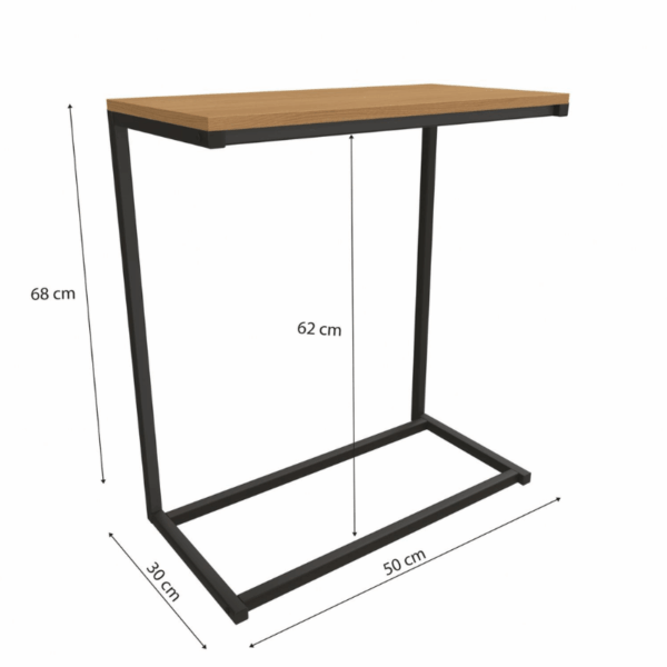 Mesa de Apoio Canela/Preto Fosco LI025 - Kappesberg