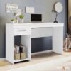 Mesa Office NT 2070 Larg. 1.08m Branco 1 Gaveta Notável