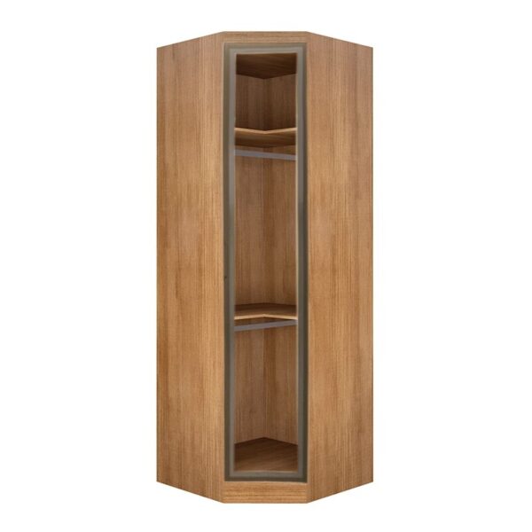 Modulado Queen Cumaru/Fendi Fosco 1 Guarda-Roupa Rizon New 4 Pts + 2 Criado Rizon + 1 Canto Oblíquo Rizon C/Porta de Vidro + 1 Aéreo 4 portas Rizon - Novo Horizonte