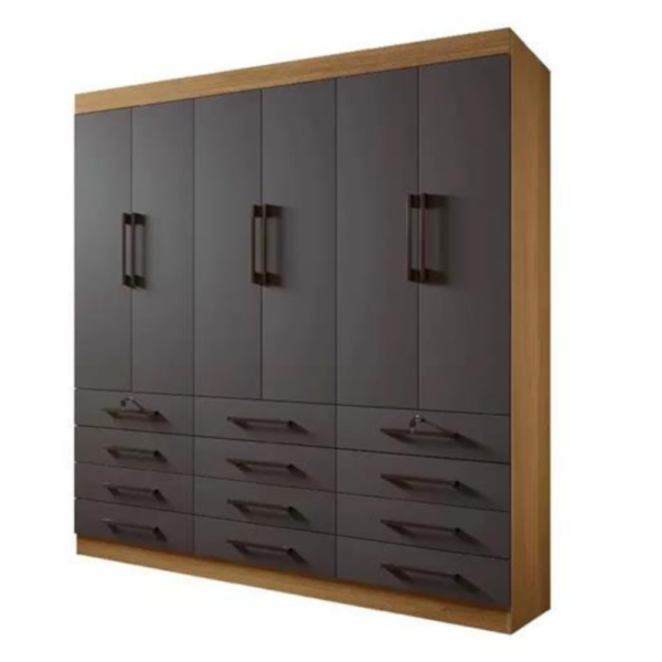 Guarda Roupa Roupeiro Mônaco Casal 6 Portas