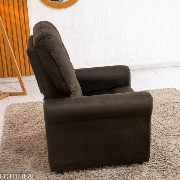 Poltrona Reclinável Clio MX-24 Veludo Marrom 256