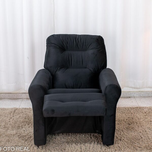Poltrona Reclinável Clio MX-24 Veludo Preto 451
