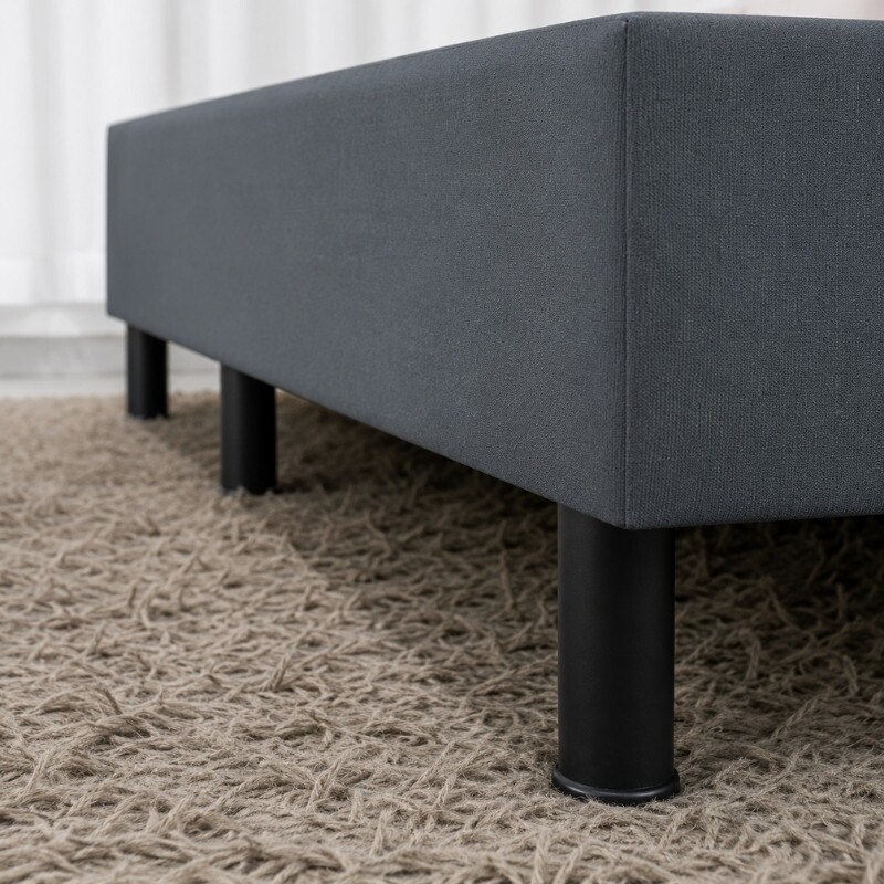 Base Box Casal Bipartida 138x188x37 Sued Cinza - Ortobel - Imagem 4