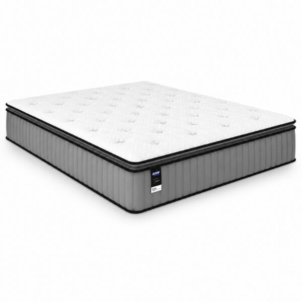 Colchão Casal Tower Cinza 138x188x34 Molas BlueWave - Gazin | Suporta até 240kg