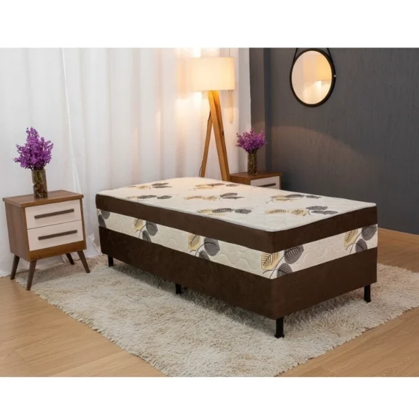 Unibox Solteiro Marrom 88x188x62 Nosso Sonho REF 6620